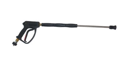 Hogedruk spuitpistool voorzien van enkele spuitlans 60 cm