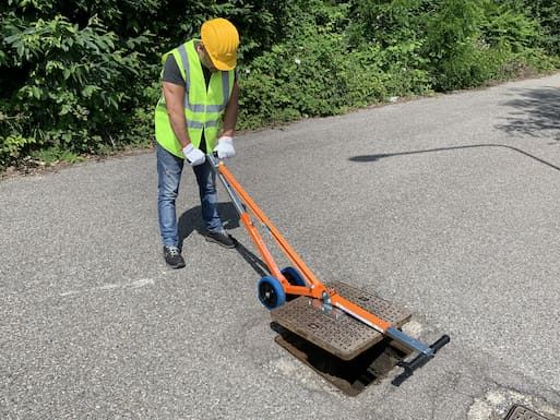 Hefboom opvouwbaar met wielen