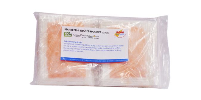 Markeer en traceerkleurstof sachets groen