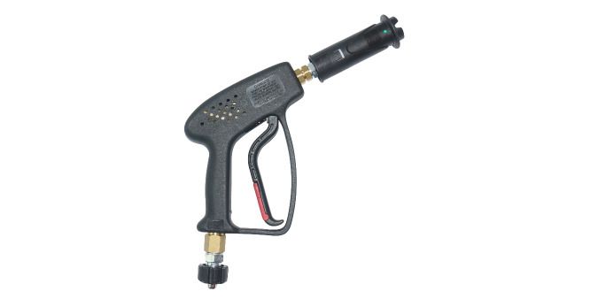 Mini hogedruk spuitpistool voorzien van ultrakorte spuitlans 11 cm